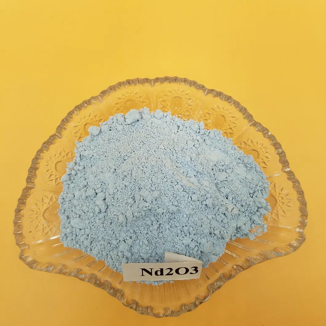 Suoyi Rare Earth Light Blue Powder Neodymium Oxide ND2o3 99.9% 99.99% as for Glass Ceramics Colorant