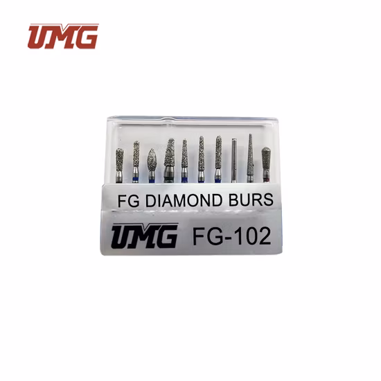 Venta caliente 10PCS Azdent Dental Diamond Burs Kit de restauración de cerámica
