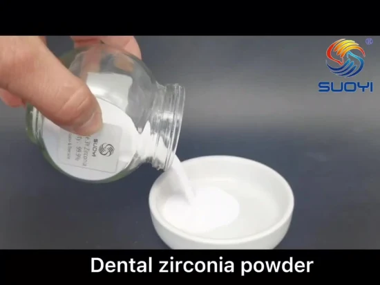 Ultra fino de circonio estabilizado con itria 4y 4mol en polvo blanco para bloque/disco dental de porcelana implantable