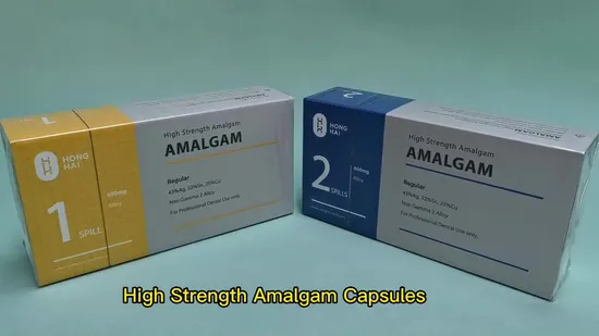 Cápsula de aleación de amalgama dental Gk 43% 600 mg 2 derrames